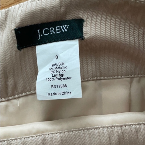 J. Crew gold silk skirt - Picture 2 of 3